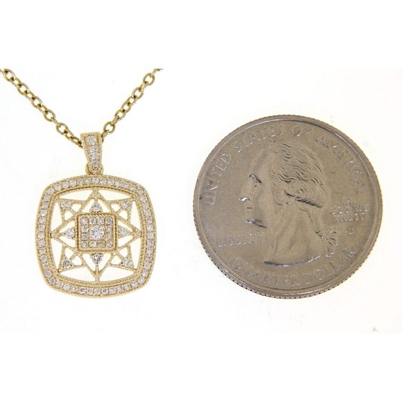 Rael Diamond Vintage Classy Pendant Yellow Gold - Picture 3 of 6